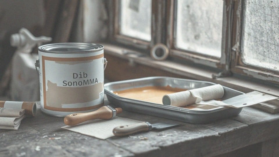 Jakie narzędzia są potrzebne do malowania mebli farbą dąb sonoma?