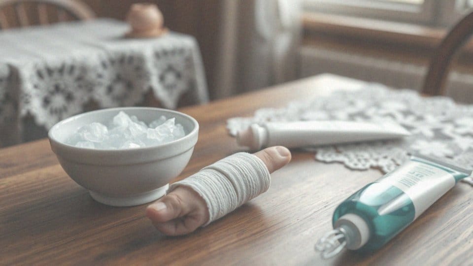 Jakie działania przyspieszają gojenie wybitego palca?