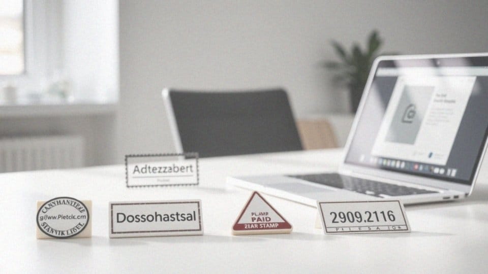 Jakie typy pieczątek można wybrać w generatorze online?