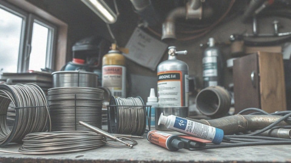 Jakie materiały są stosowane podczas spawania tłumika?