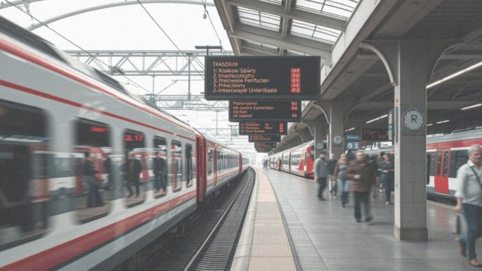 Jakie są dostępne połączenia pociągów na trasie Kraków Główny – Poznań Główny?