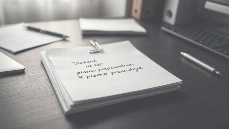 Pismo przewodnie – co to jest i jakie elementy zawiera?